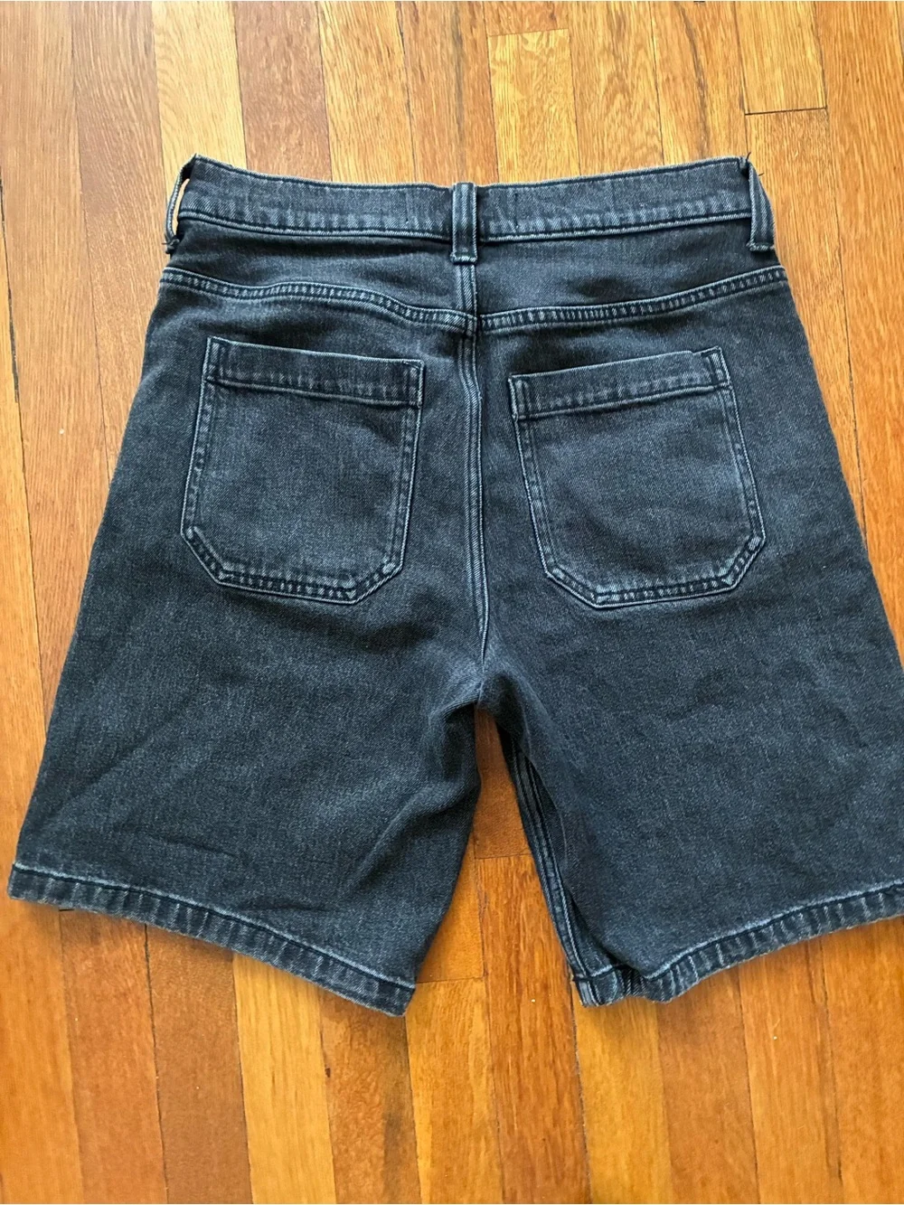 Hollister Black Baggy Jean Shorts 30” waist
